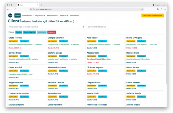 Gallery Home - Dashboard Clienti